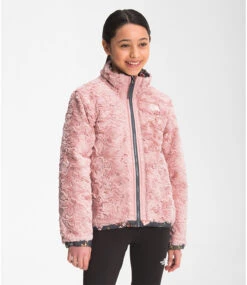 The North Face Girls' Printed Reversible Mossbud Swirl Jacket -SnowLine Outfitters Shop the north face girls printed reversible mossbud sw 2